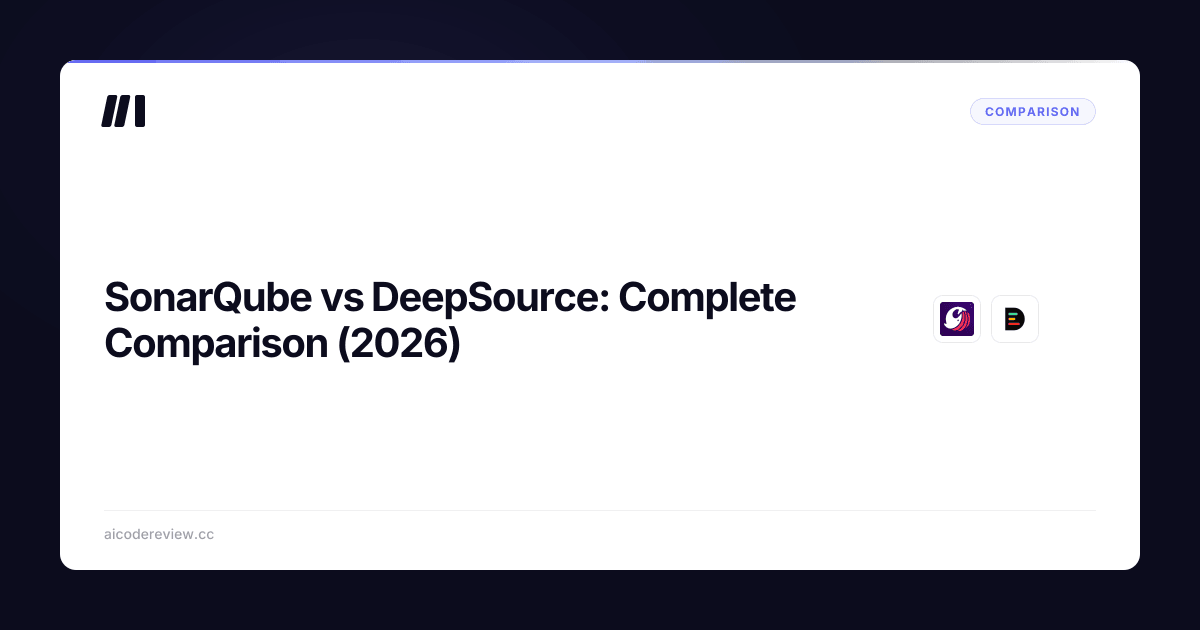 code coverage | deepsource Images High Quality Grahic SonarQube vs DeepSource: Complete Comparison (2026) | ACR