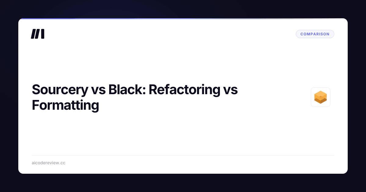 Sourcery vs Black: Refactoring vs Formatting | ACR