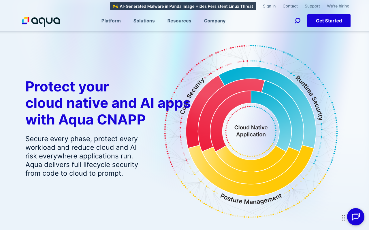 Aqua Security security scanning tool features overview screenshot